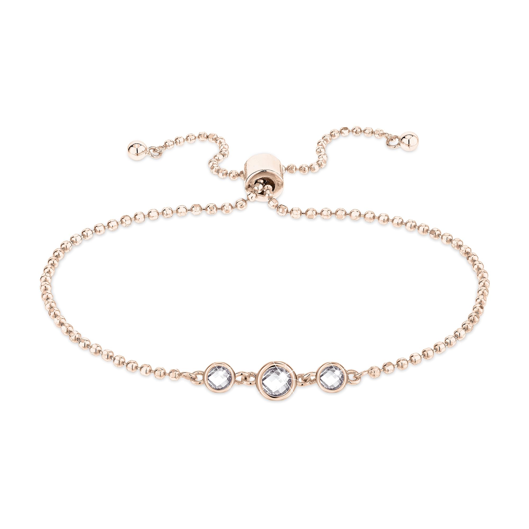 Tamaris Bracelet TJ-0608-B-22 925 silver IP rose gold, 22 cm, Silver, Cubic Zirconia