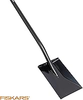 Vista 8 de Fiskars Pala de jardín de 46 pulgadas, pala plana de acero con mango ergonómico en D, pala cuadrada de hoja afilada para bordes de césped