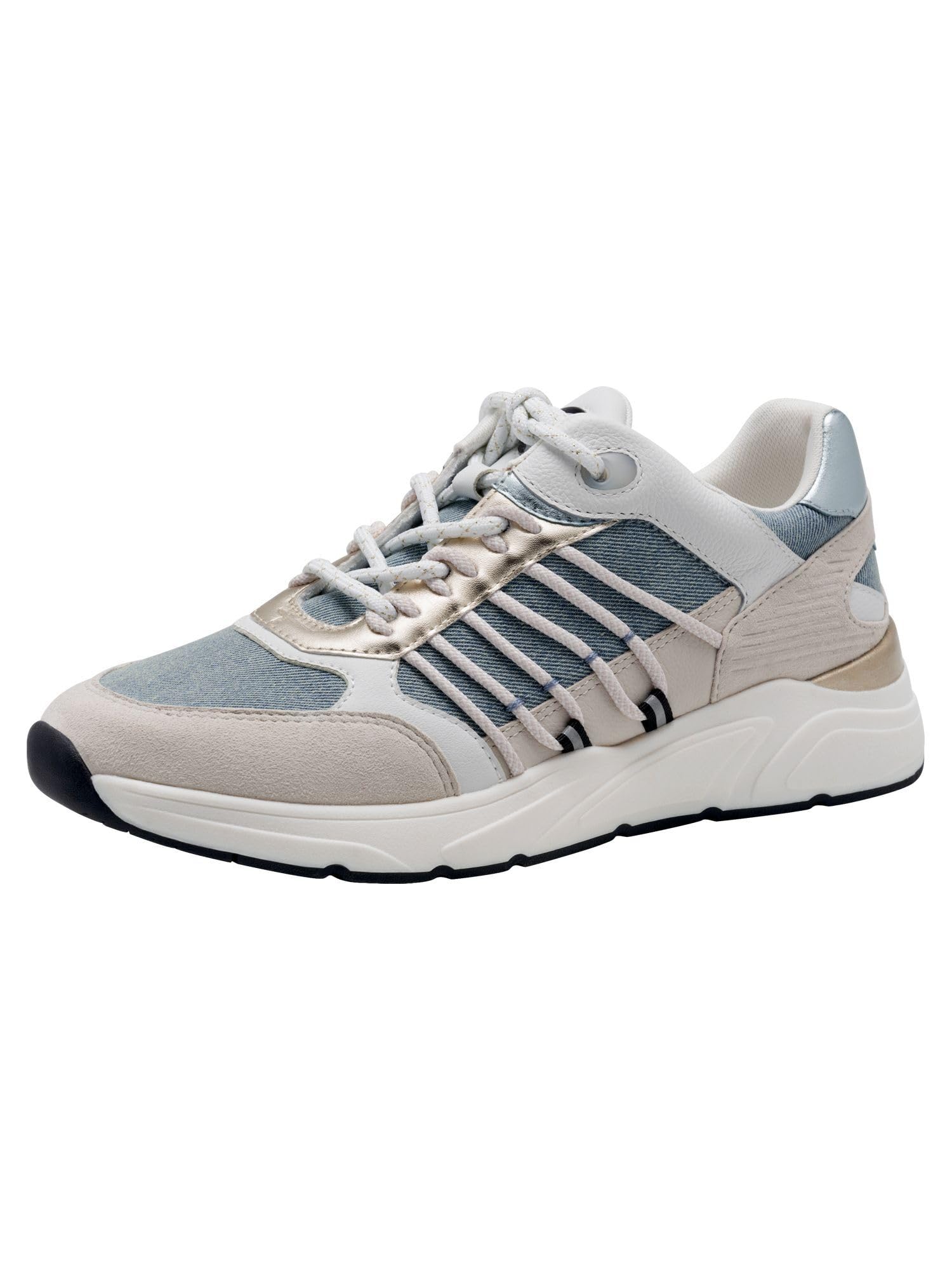 Tamaris Women's 23762-44 Lace-up, Denim Comb, 6 UK