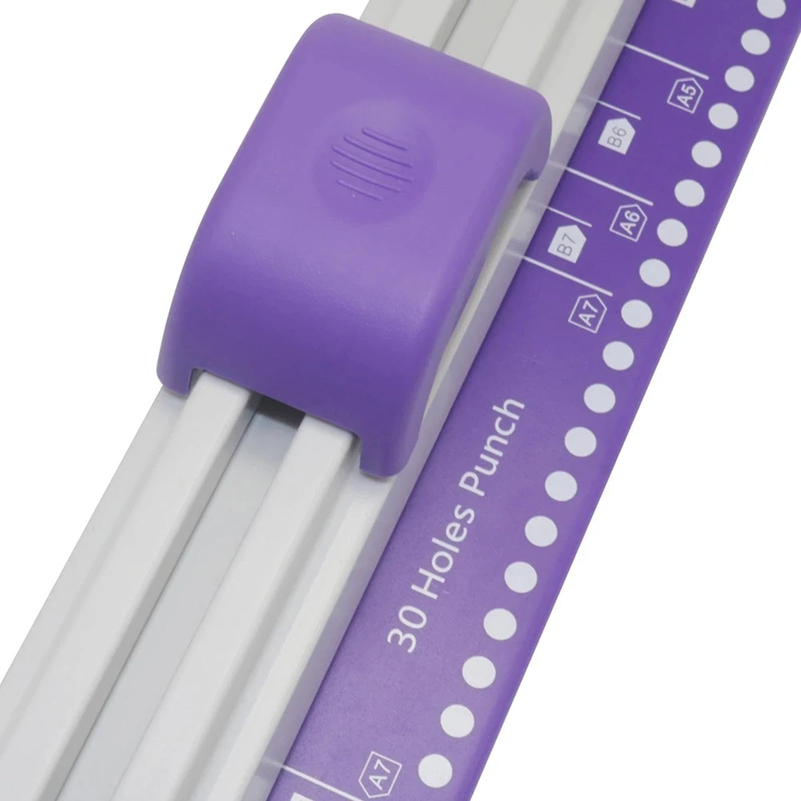 Generic Perforatrice a 30 Fori per Carta A4, Versatile E Compatta, Da Tavolo, con Funzione di Pressione Manuale, Ideale per Ufficio, viola