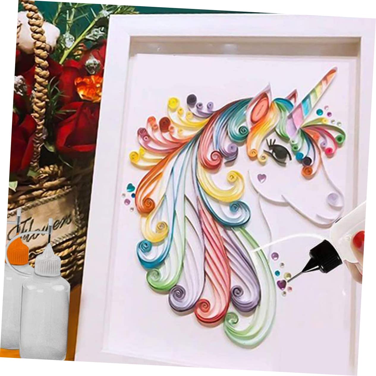 SOLUSTRE 10pcs Precision Squeeze Bottles for Paint Fine Tip Glue Bottle Diy Quilling Craft Oil Applicator