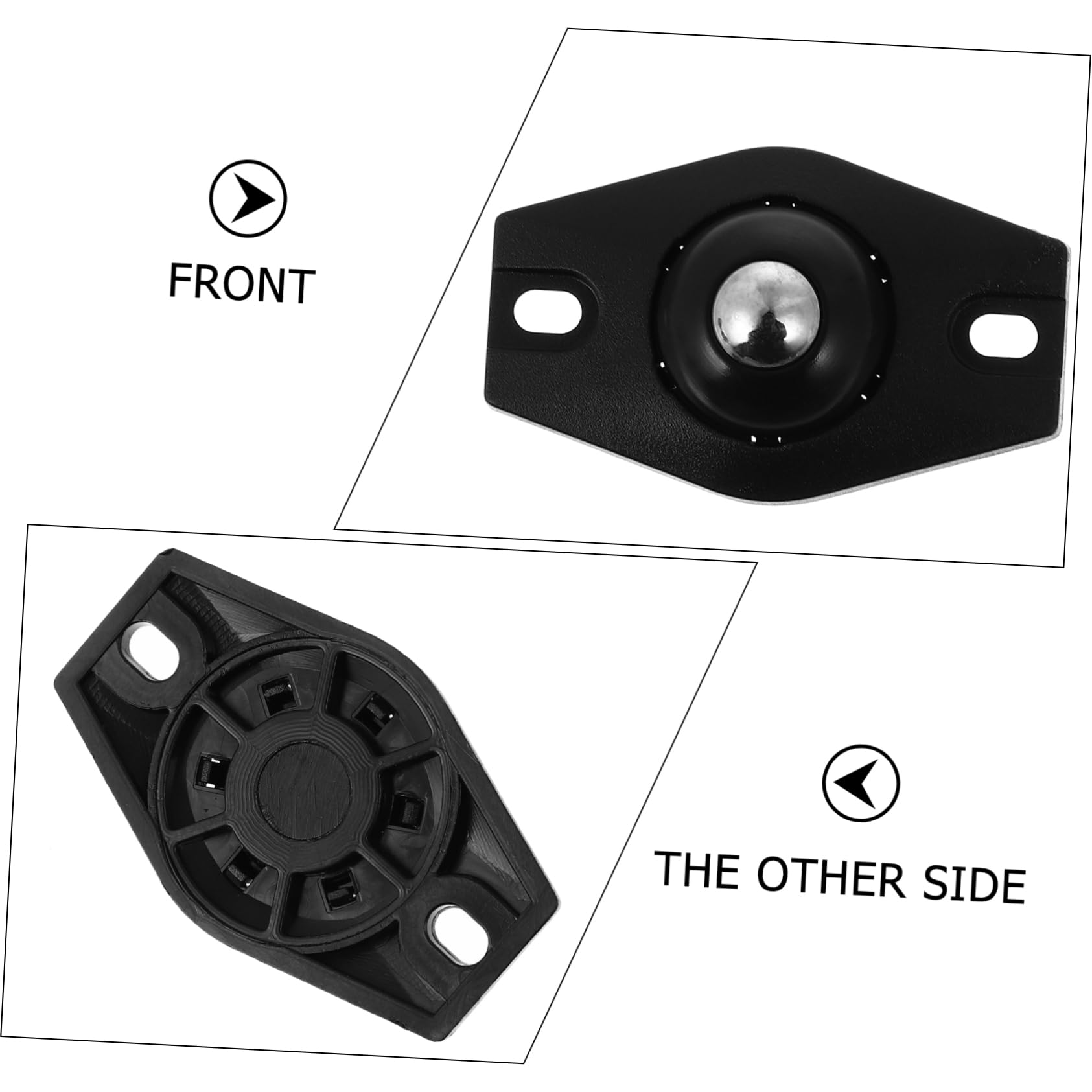 Selbstklebende Mini-Lenkrollen, 12 Stück, Basis, Universal-Riemenscheibe, Mini-Mülleimer, Möbelrollen, Lenkrollen, Rollen, Boxen, Lenkrolle, klebrige Riemenscheibe, selbstklebende Lenkrollen, klebrige