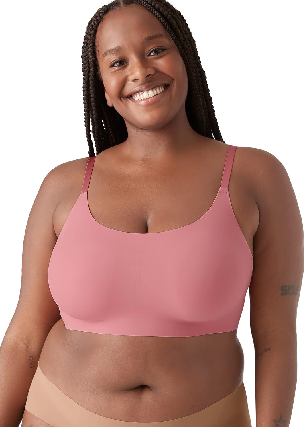 True & Co. womens True Body Scoop Adjustable Strap Bra