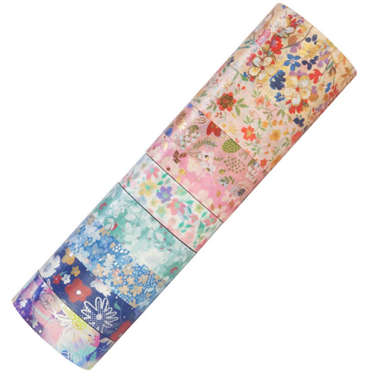 Artibetter 3 Sätze Diy Washi Tape Mit Frischen Blumenmustern Dekorative Klebebänder Für Scrapbooking Journaling Und Bastelprojekte Handgefertigte Designs Für Gestaltung 9 Rollen * 3