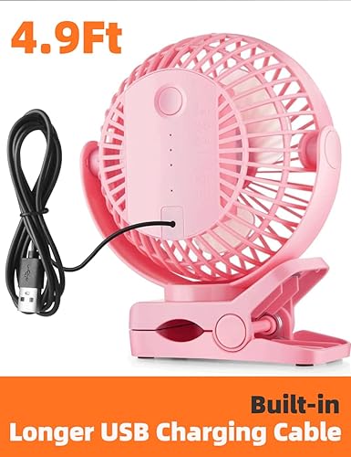 Miniatura 4 de Ventilador de escritorio alimentado por USB de 6 pulgadas, pequeño pero potente, ventilador de oficina, ventilador personal, ventilador portátil