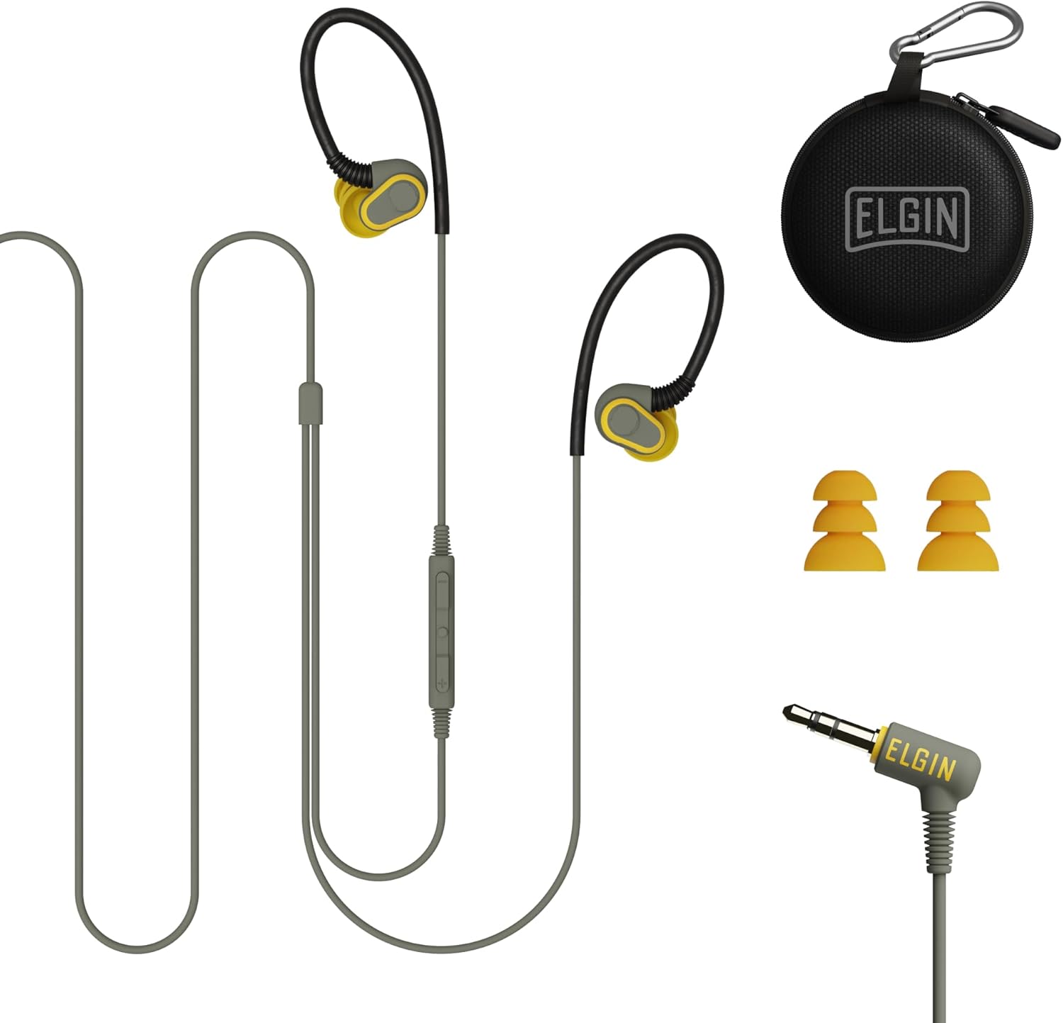 Elgin Rumble Wired Earplug Headphones with mic, Kuwait Ubuy