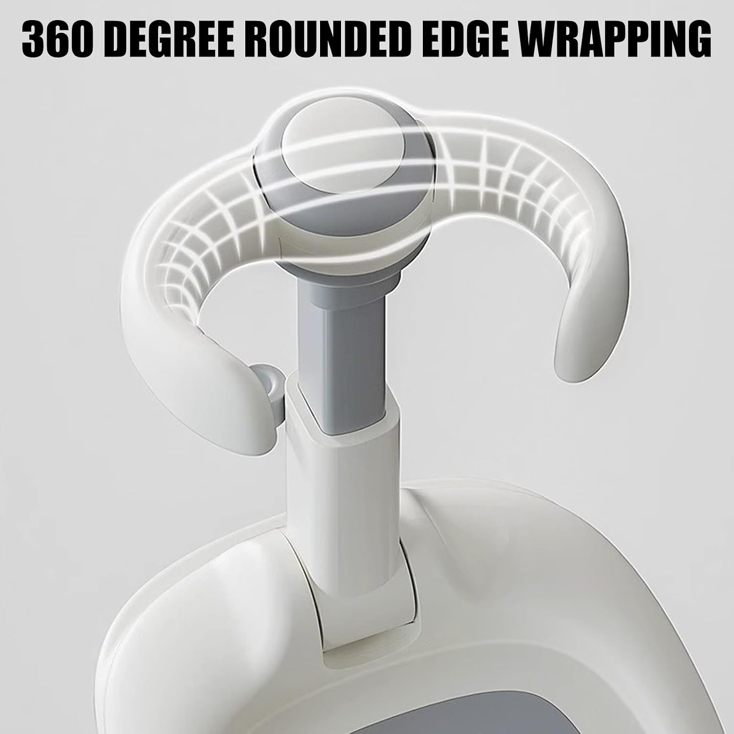 Infant Bath Helper Stand Adjustable Height Nonslip Base Toddler Shower Rack Bathing Holder for Easy Bath Time
