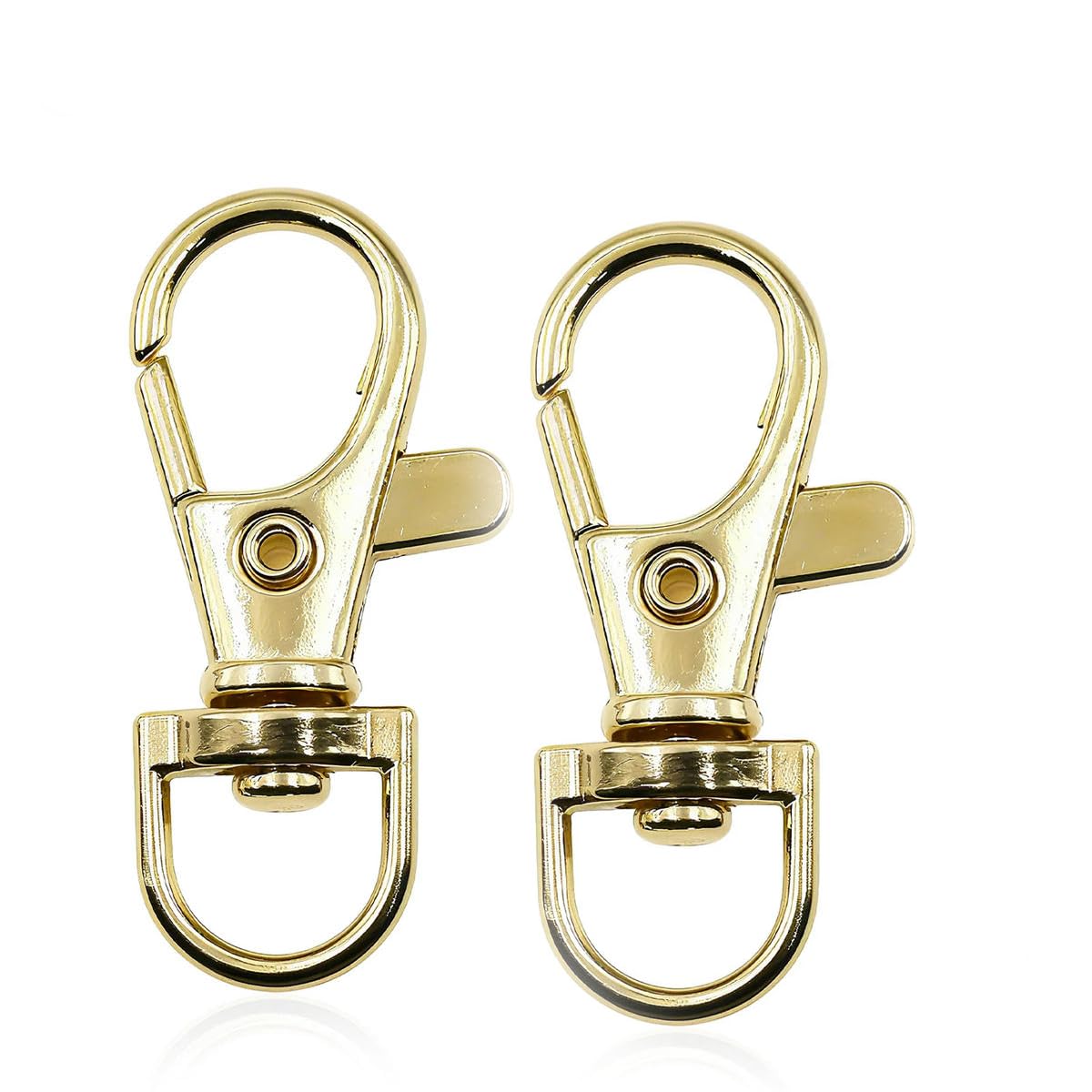 HUIOYG Swivel Snap Hooks Key Rings Clasps Keychain Lanyard DIY Crafts Supplies 38mm