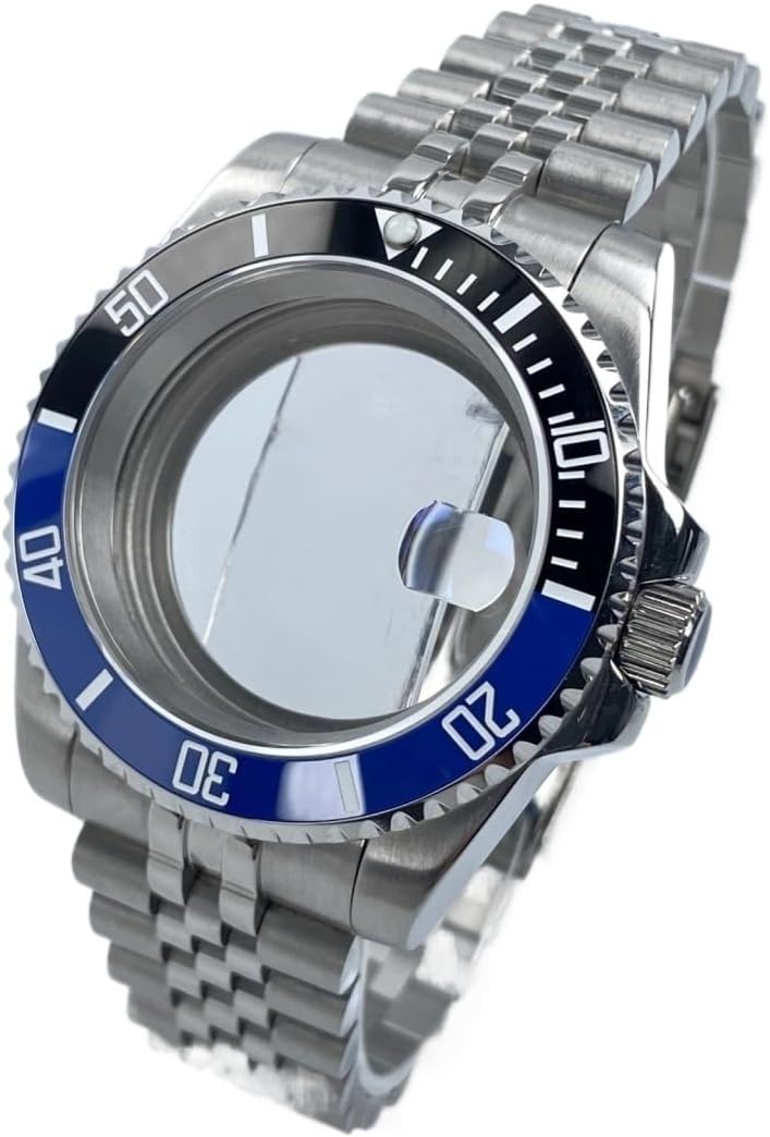 NH35 40mm Diver Watch Case with Sapphire Glass and 120-Click Bezel for NH34/NH35/NH36 Movements