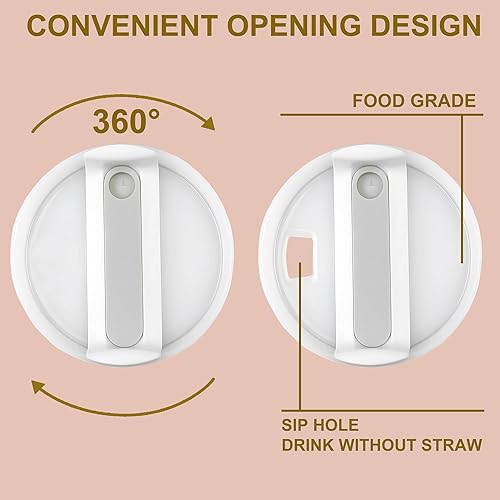 Miniatura 9 de SZTUMBO Stanley - 2 tapas de repuesto para vasos Stanley de 40 onzas, a prueba de derrames y salpicaduras, accesorio para vaso Stanley Quencher