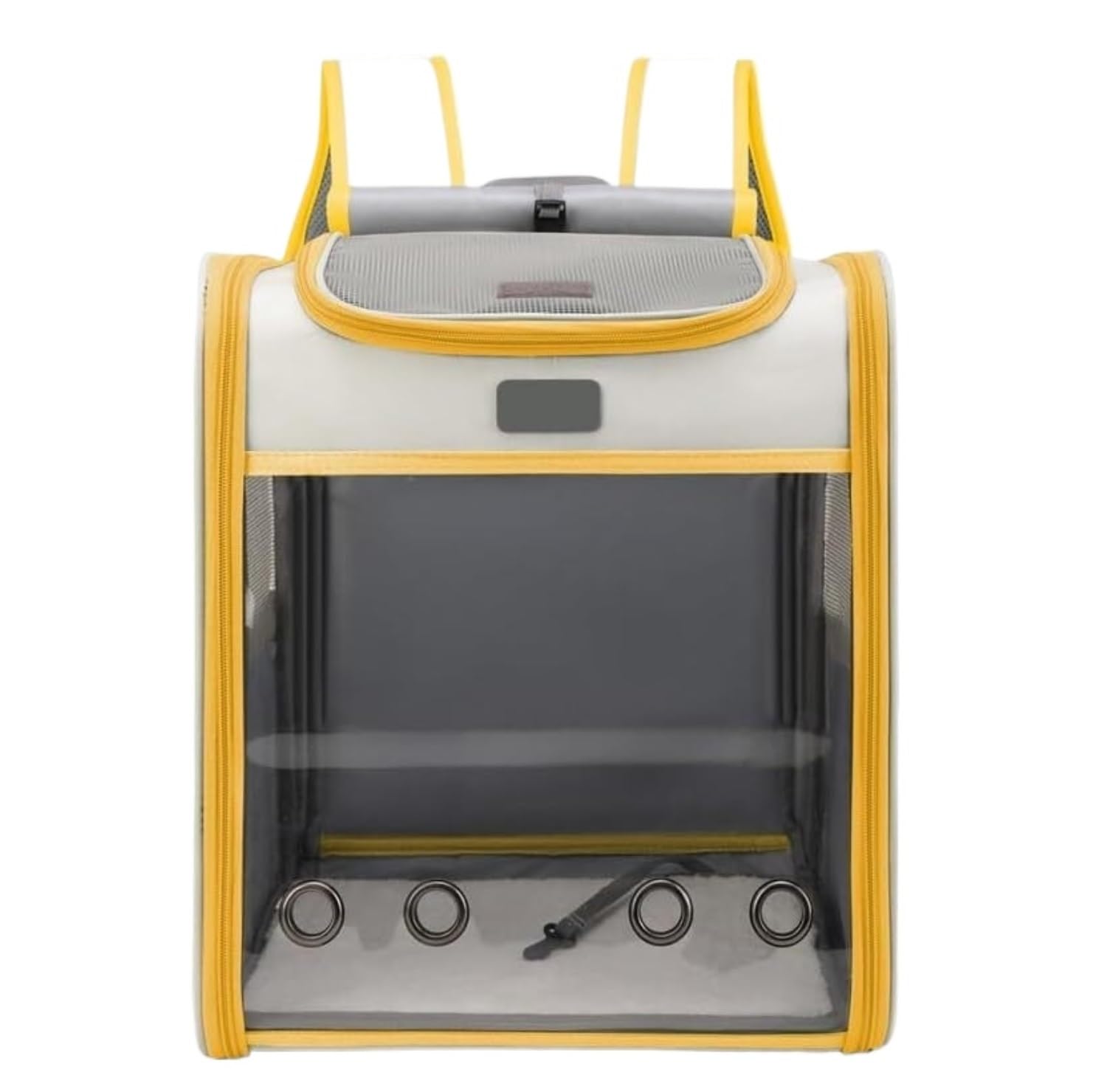 Transportin Gato Mochila para Gatos, Portador Plegable para Gatos, Bolsa De Transporte para Mascotas Pequeñas para Viajes Trasportines Gato (Color : Yellow, Size : 13.78 * 10.63 * 16.5in)