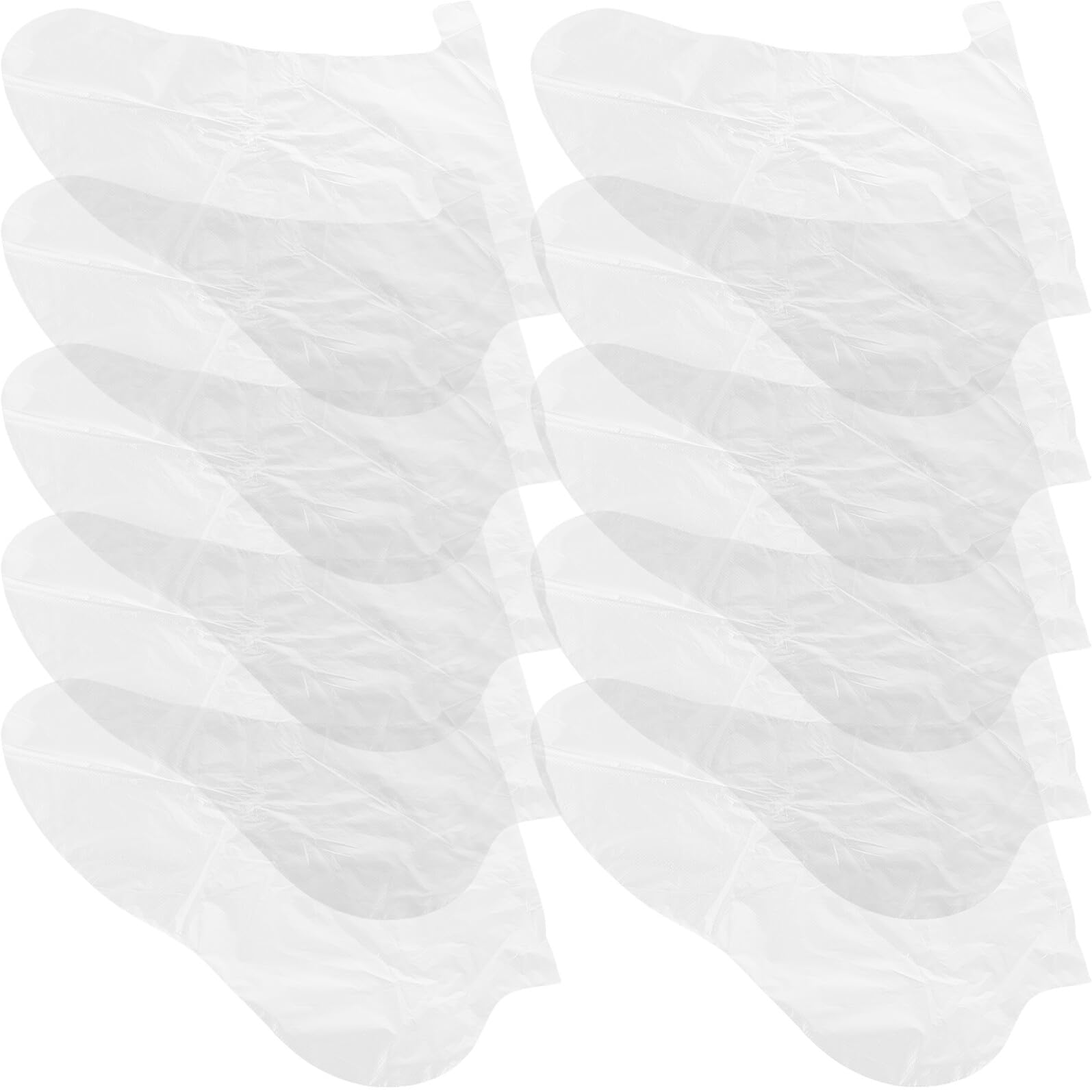 Gatuida Cubierta de Mascarilla para Pies Desechable de PE, Bolsa Larga Transparente Resistente al Olor para Tratamientos Hidratantes y Prueba de Calzado, Paquete de 1000 Unidades