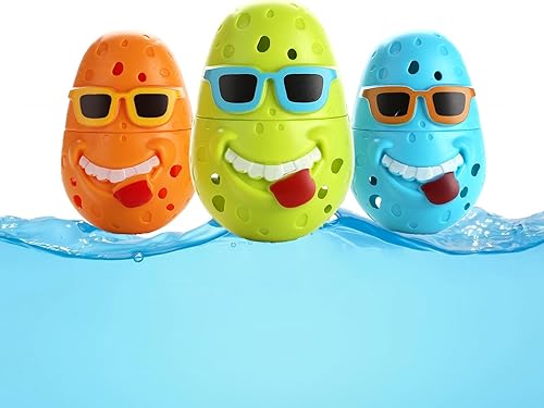 SASBSC Huevos de buceo 3 juguetes de piscina para niños de 4 a 8 años, divertidos juguetes de entrenamiento submarino para edades de 8 a 12 años