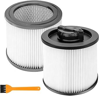 DXVC4001 Cartridge Filter Replacement Fit for DEWALT DXV04T DXV05P DXV05S DXV08S DXV06G 4-5 Gallon Wet Dry Shop Vacuums, Washable and Reusable2 Pack