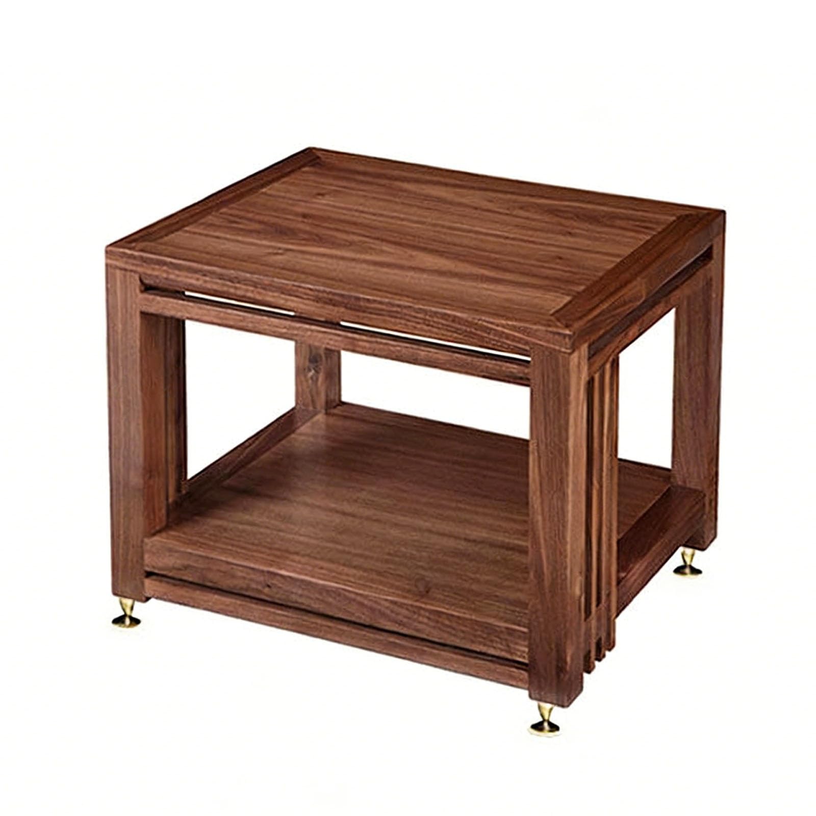 Armoire de Rangement multimédia à Plusieurs Niveaux avec Pieds amortisseurs et Conception Ouverte pour l'organisation du matériel Audio-vidéo