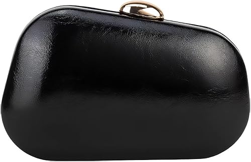 Miniatura 38 de Bolso bandolera de piel sintética para mujer, elegante, formal, para boda, fiesta, baile de graduación 1 a Negro,1 B negro,1 B Claret,B