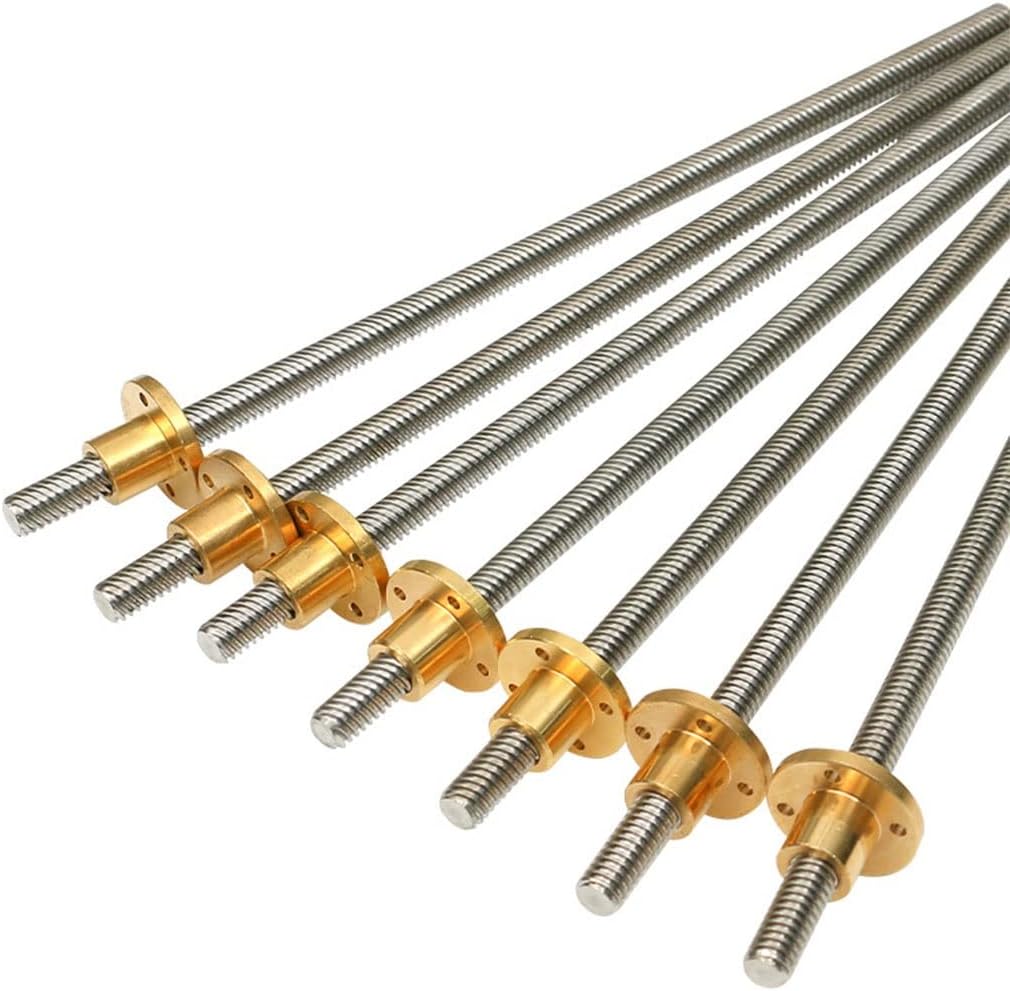 3D Printer T10 Lead Screw, Thread 10mm Lead 10mm Pitch 2mm