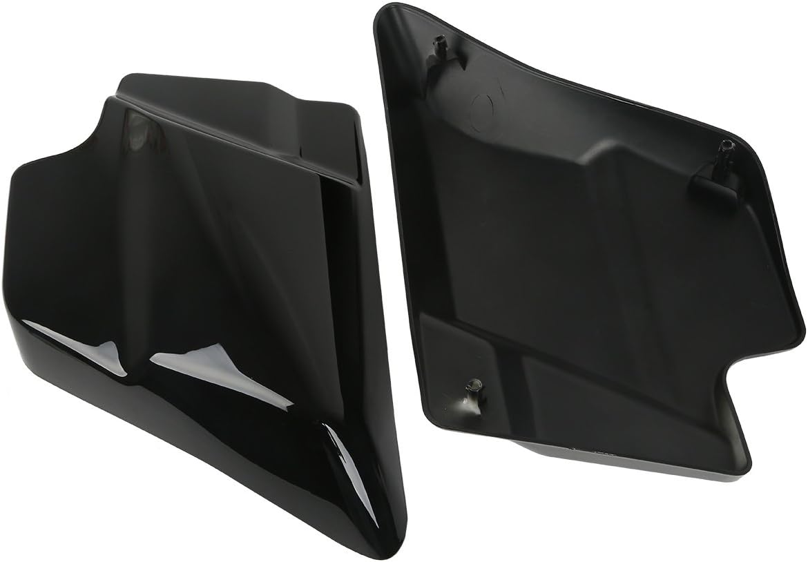 TCT-MOTORPARTS Vivid Black Side Cover Panels Fits for Harley Touring Road Street Glide Electra Glide 2009-2023