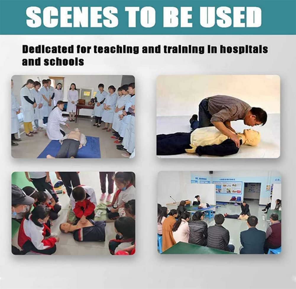 CPR Trainings-Manikin, professionelles kardiopulmonäres Wiederbelebungssimulator, Erste-Hilfe-Medizinisches Modell für Patientenerziehung und Unterricht, 170 cm