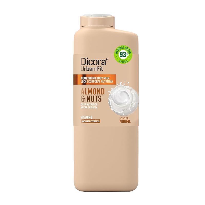 Dicora Urban Fit Leite Corporal com Vitamina B e Fragrância de Amêndoas, 400 mL