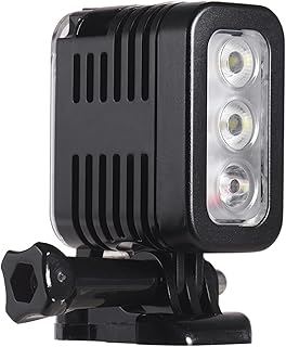 Waterproof LED Video Light Diving Light 5500-6000K 300Lux Underwater 30m Wide Angle Micro USB Charging for Hero 7 6 5 4 3+ 3 Session and Similar Sized Action Cameras