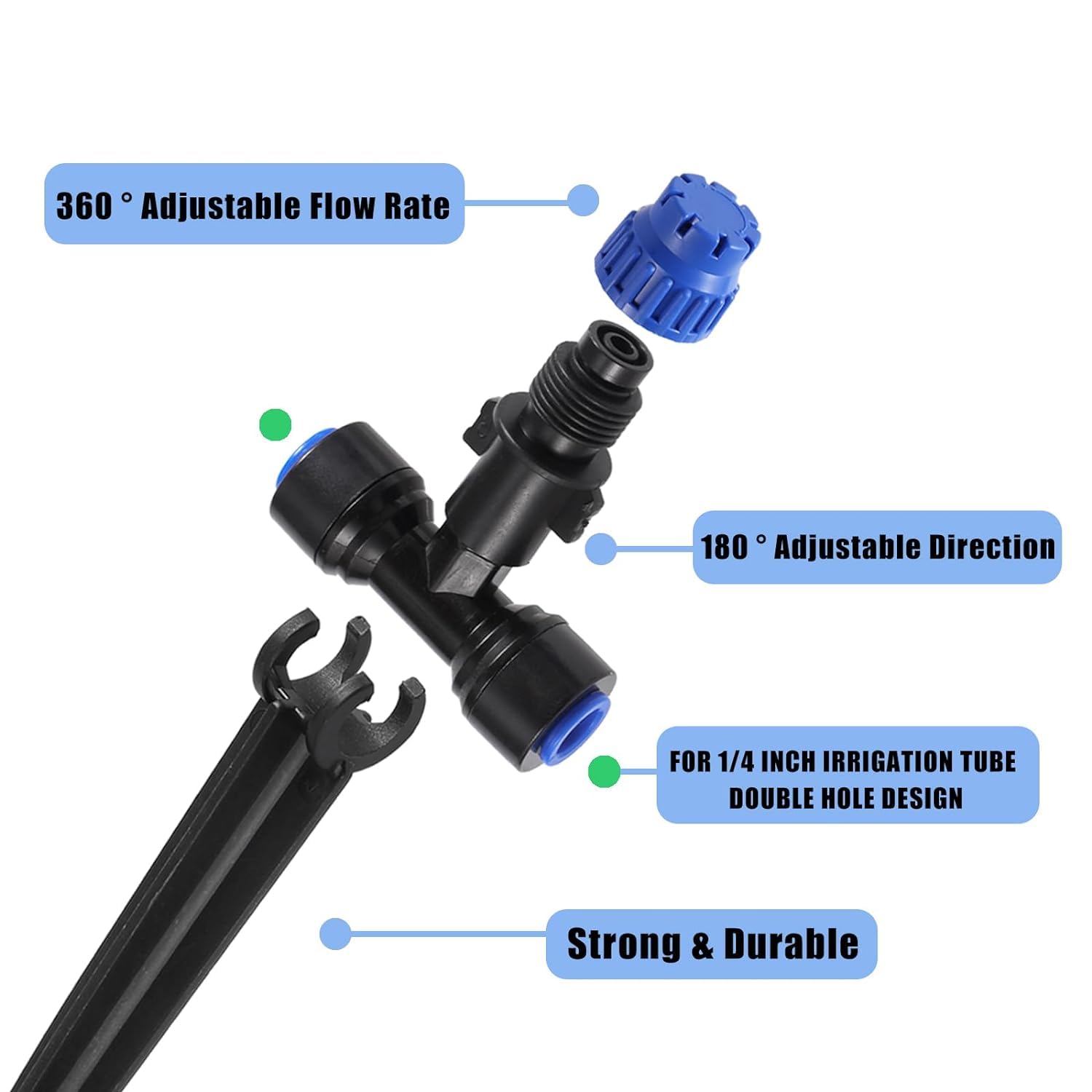 230FT Drip Irrigation System,Quick Connector Garden Watering System Automatic Sprinkler System Kit for Lawn