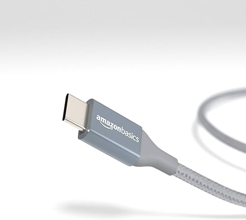Miniatura 4 de Tienda Basics Cable de carga rápida USB-C a USB-A 2.0, cable trenzado de nailon, velocidad de 480 Mbps, certificado USB-IF, para Apple iPhone 1615,