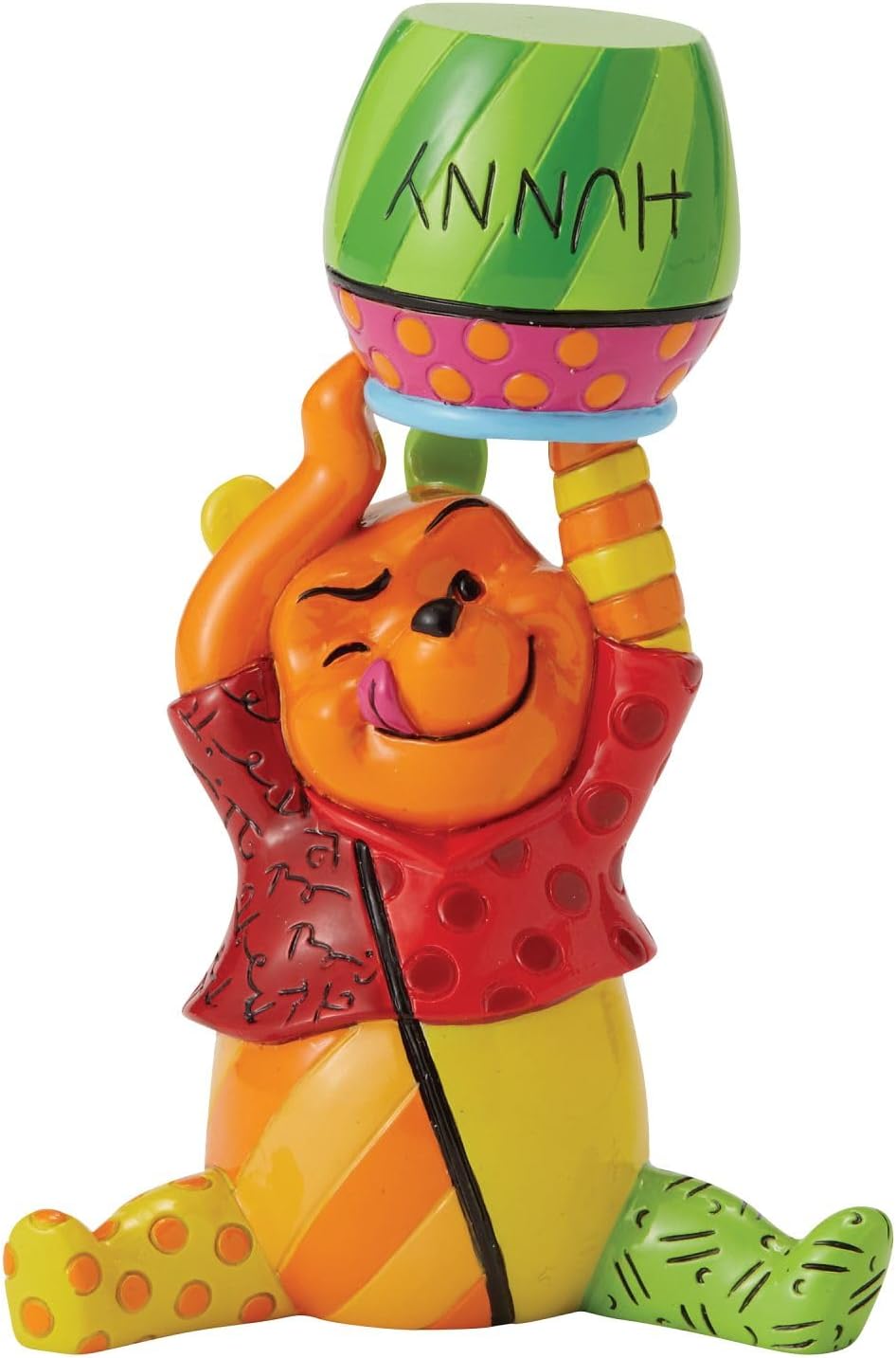 Romero Britto Winnie The Pooh And Honey Mini Figurine