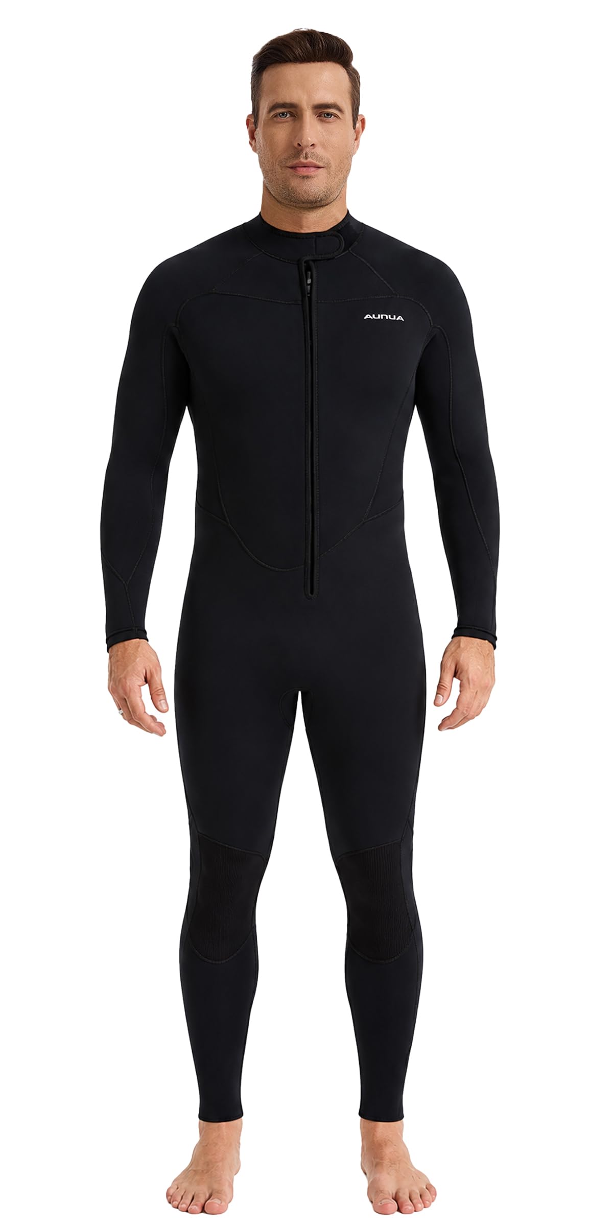 5mm Wetsuit for Men Front Zip Ultra-Stretch Neoprene Diving Wetsuit