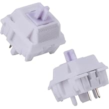 OOCTPK Chilkey Morandi Keyboard Switch for Mechanical Gaming Keyboards 5 Pin Pre Lube Linear Key Switch with UPE Stem 35 Pcs