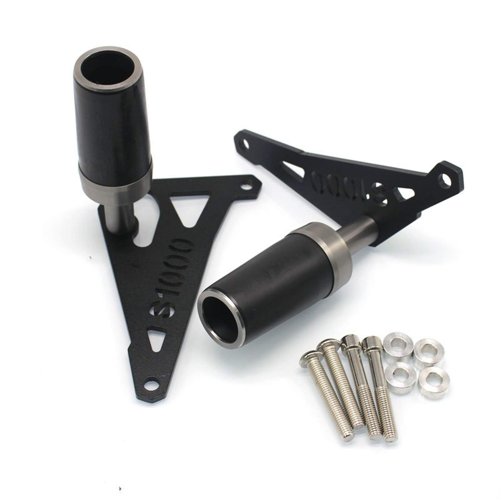 Do BMW S1000 R S 1000 R 2014-2016 Slider owiewka chroniąca przed upadkiem rama osłona silnika ochrona przed upadkiem ochraniacz suwaki motocykl przeciwspadające suwak ramy (kolor: Szary)