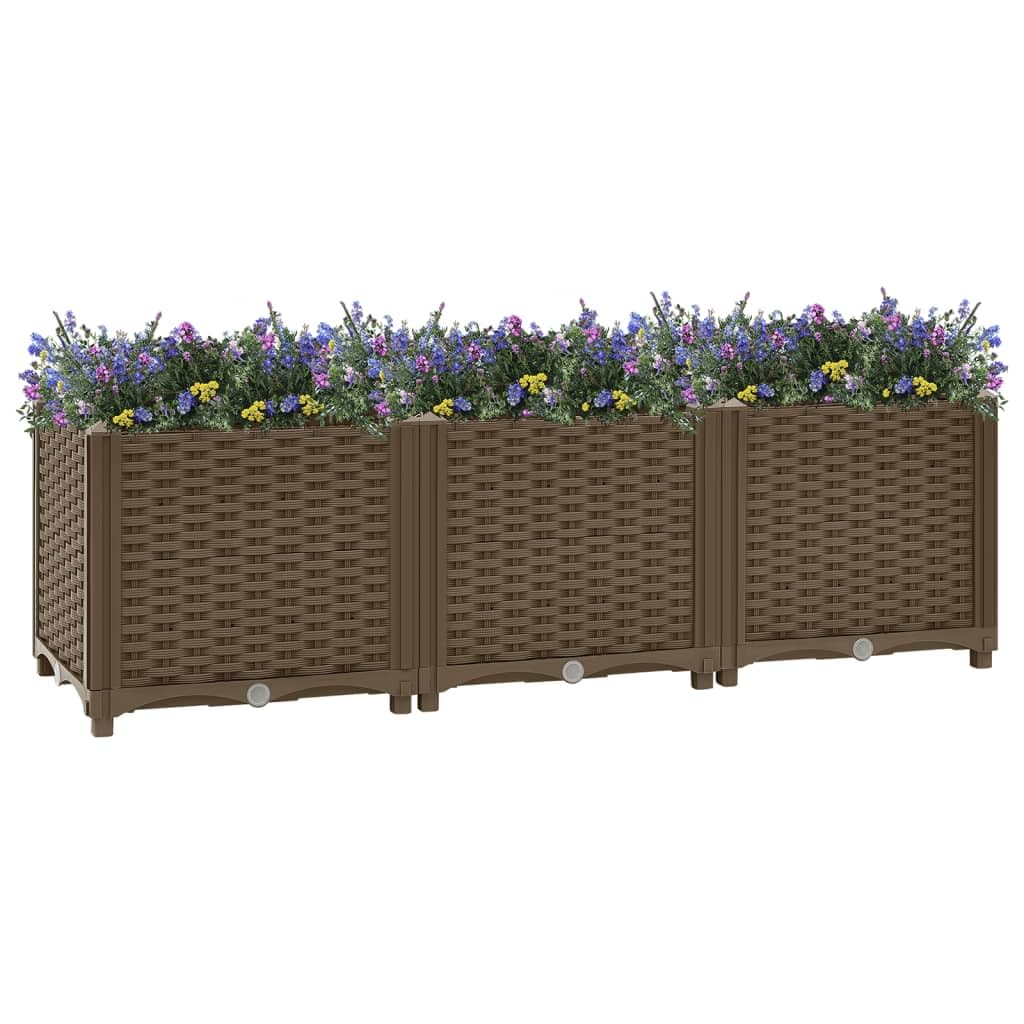 Jardinière surélevée en polypropylène pour jardiner sans mal de dos sur son balcon