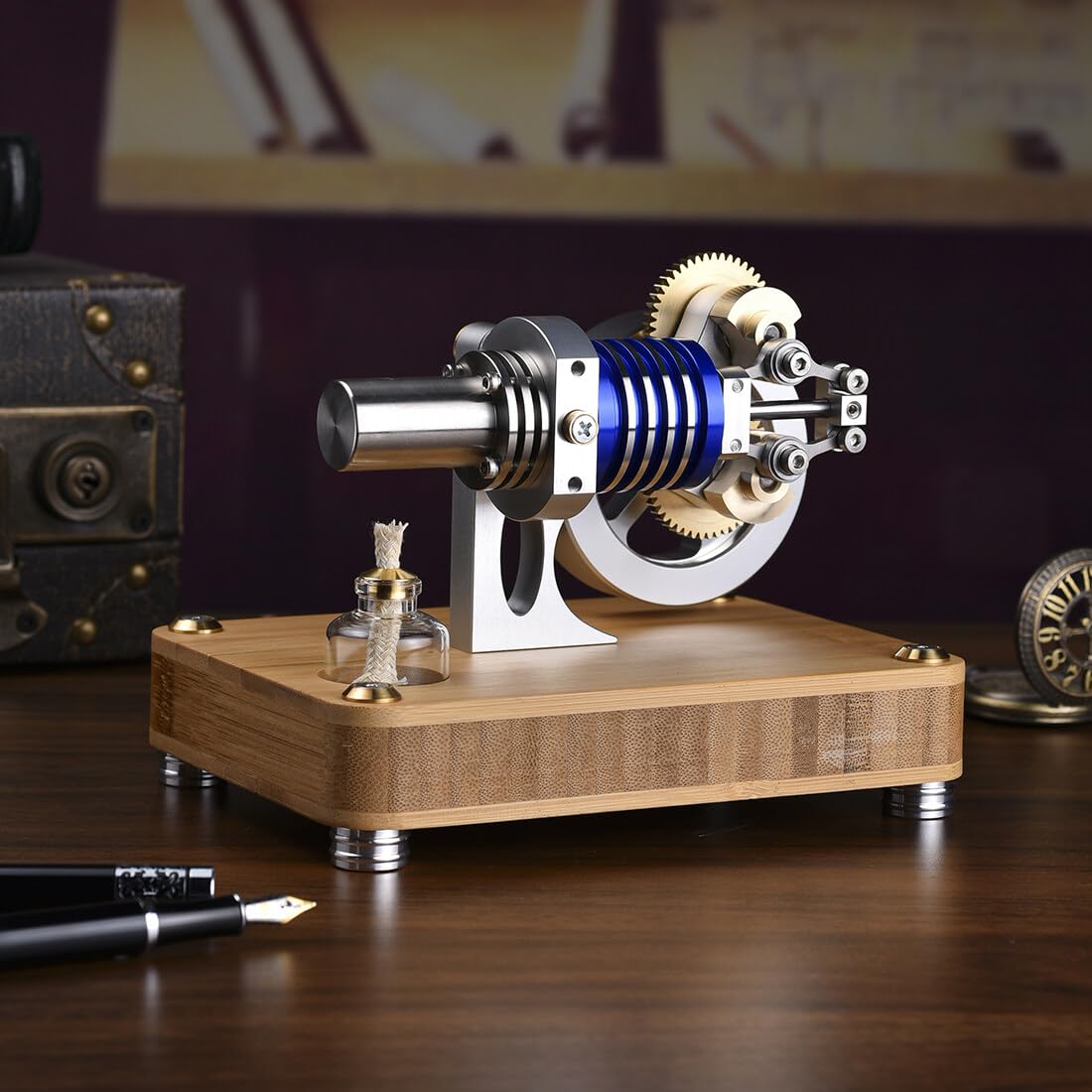 Op Voorraad Volledig Metalen Startable Stoommachine Model Motor Retro Met Verwarmingsketel K 005 Grote Ketel Model Op Voorraad Volledig Metalen Startable Stoommachine Model Motor Retro Met Verwarmingsketel K 005 Grote Ketel Model