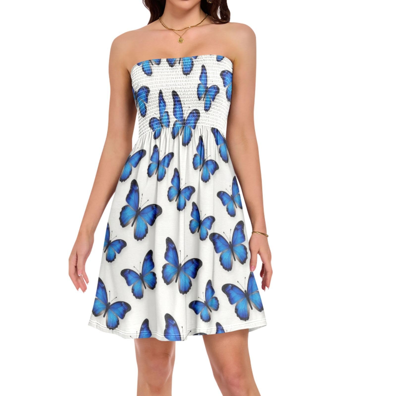 Robe décontractée sans bretelles légère évitant les marques de bronzage - 8