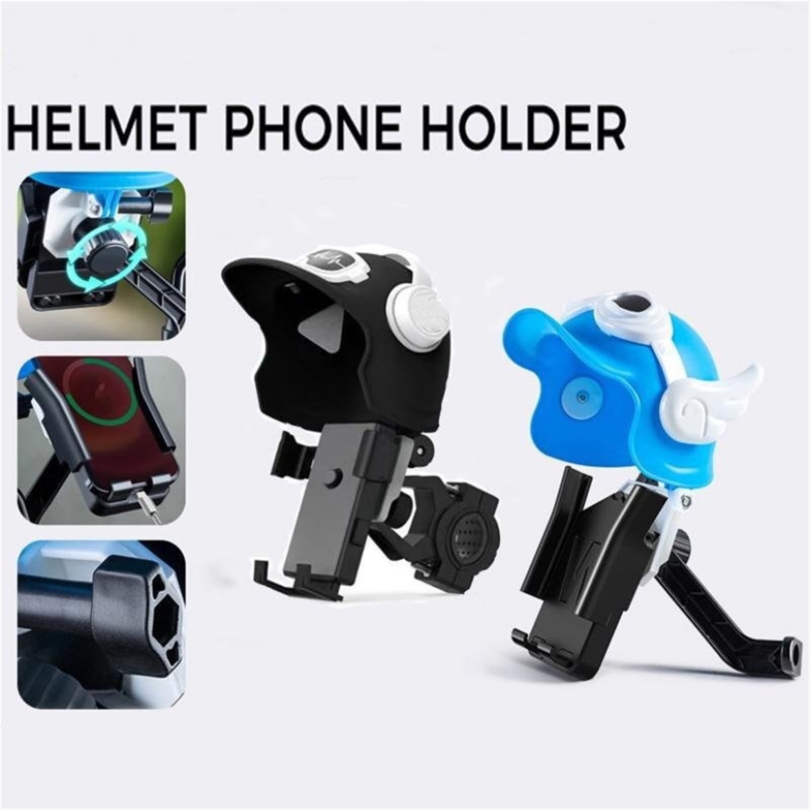 Soporte para Teléfono De Motocicleta, Resistente Al Agua, con Casco, Parasol Impermeable