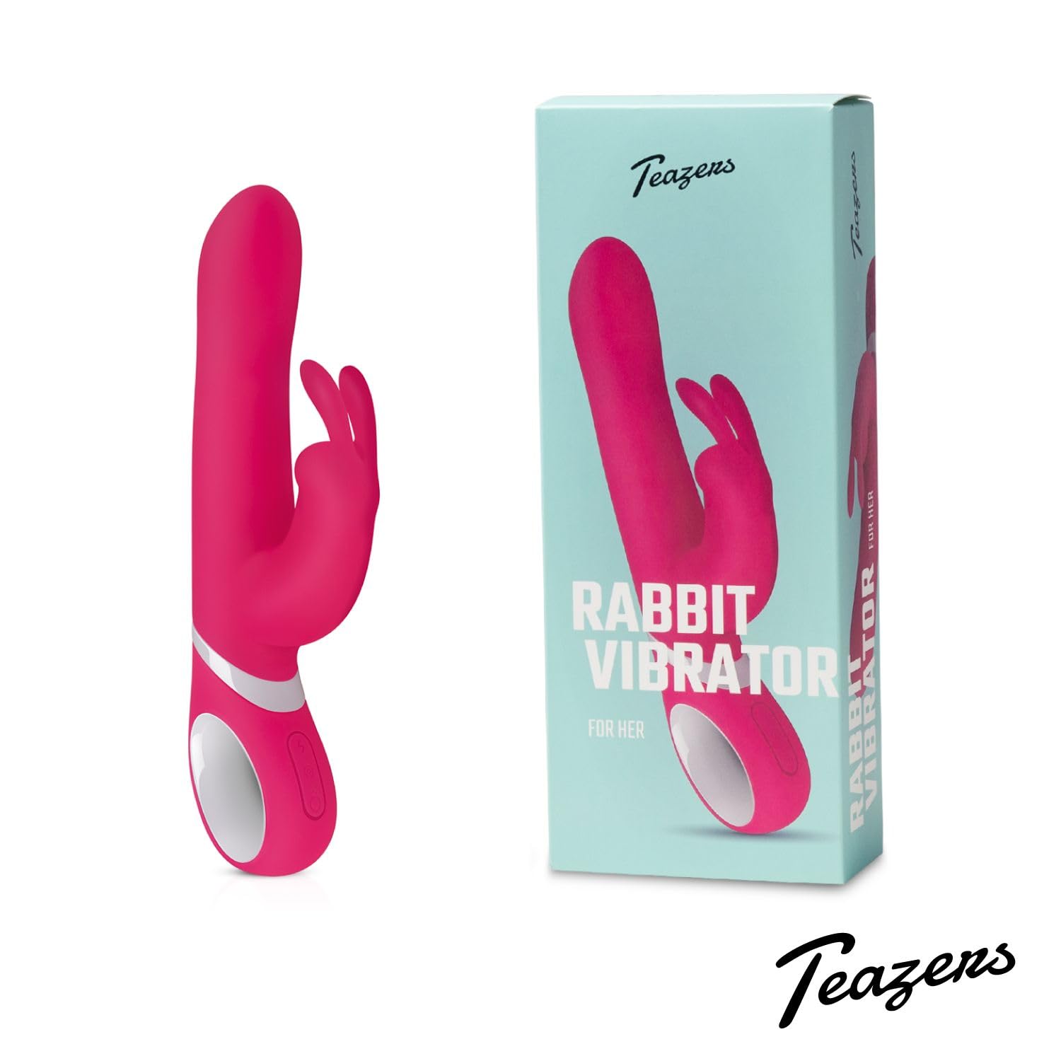 Teazers Vibratore Rotante e Vibrante – Vibratore Tarzan per Donna - Stimolazione del Clitoride e del Punto G - Rosa
