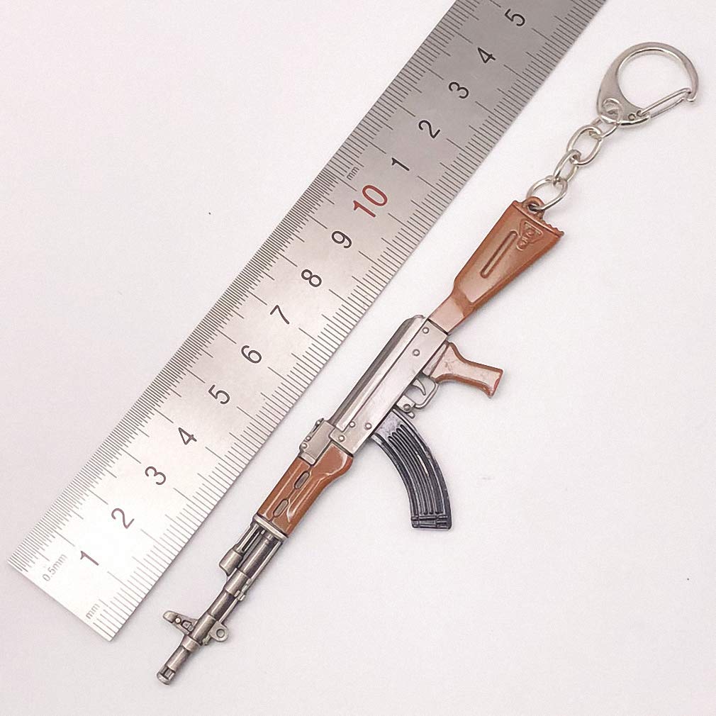 Llavero para mujer, 4.7 in, 0.300 in, modelo AKM, modelo AKM, llavero AK 47 juguetes pistola llaveros llaveros chaveiro Llavero para mujer, 4.7 in, 0.300 in, modelo AKM, modelo AKM, llavero AK 47 juguetes pistola llaveros llaveros chaveiro
