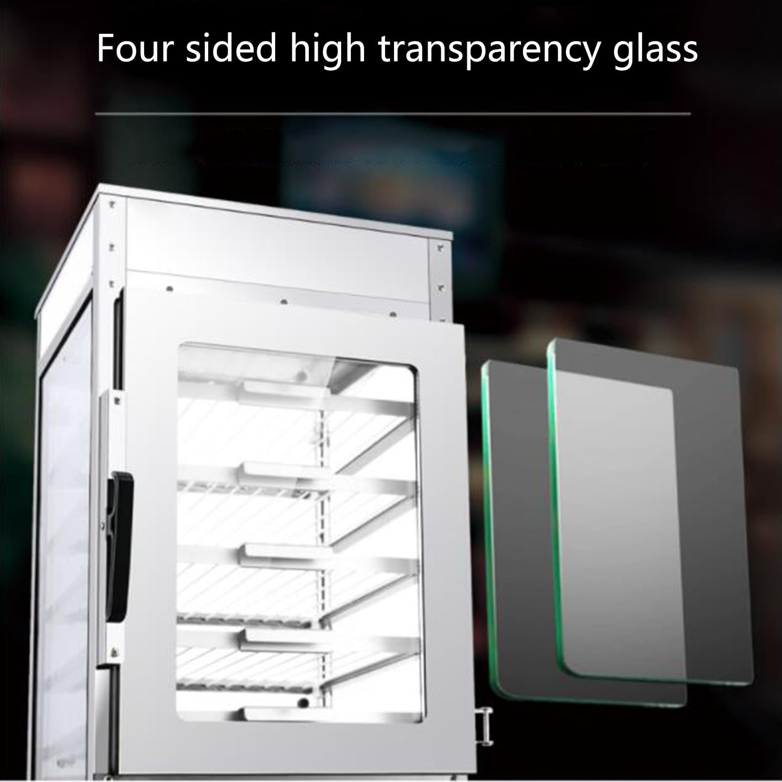 Máquina calentadora de bollos, vaporizador eléctrico de alimentos calientes de 1200 W, equipo de buffet comercial de 5 capas, rango de temperatura de 30-110 ℃ para restaurantes y tiendas