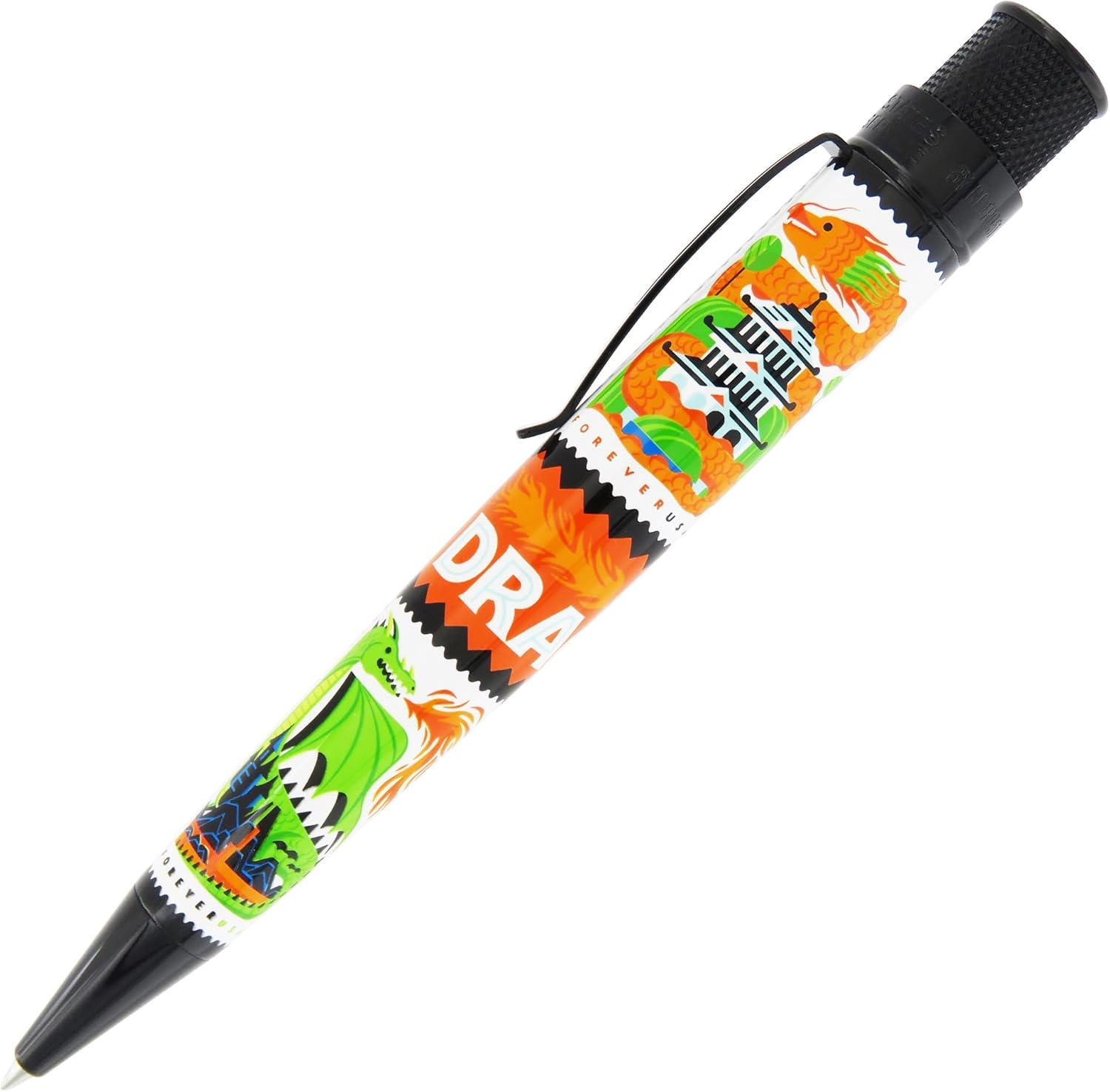 Retro 51 Tornado™ USPS® - Dragons Stamp Big Shot Rollerball Pen (Dragon Stamp)