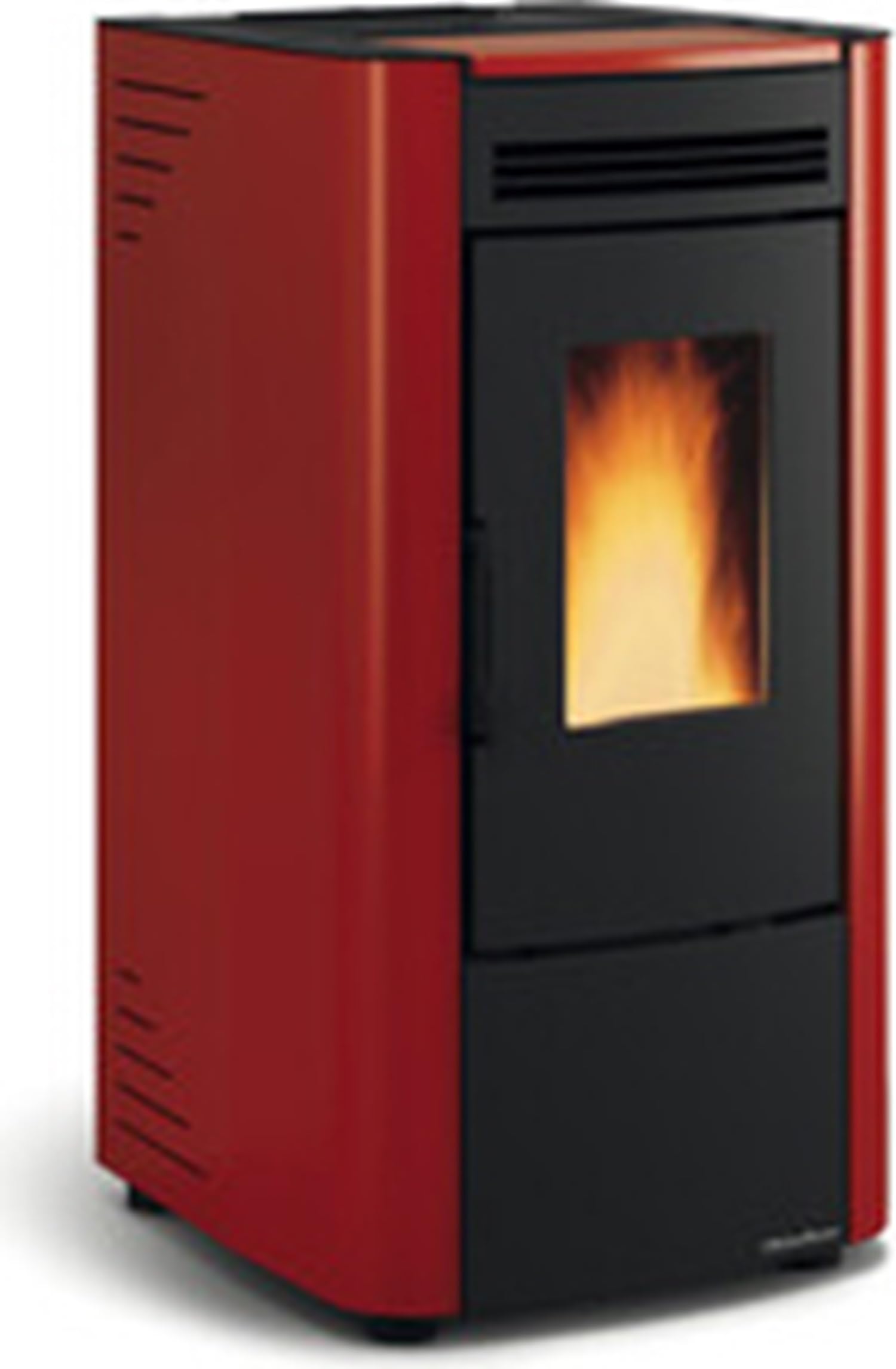 La Nordica - Stufa a pellet ventilata 6,5 kW colore Bordeaux