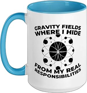 Physicist Teacher - Student Physics Ceramic Mug, Blue/White, 15oz