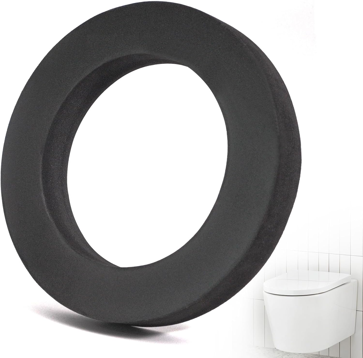 Z1210-57 Toilet Seal Gasket Replacement, 4-Inch Rear Outlet Neoprene Gasket for Wall Hung Toilets