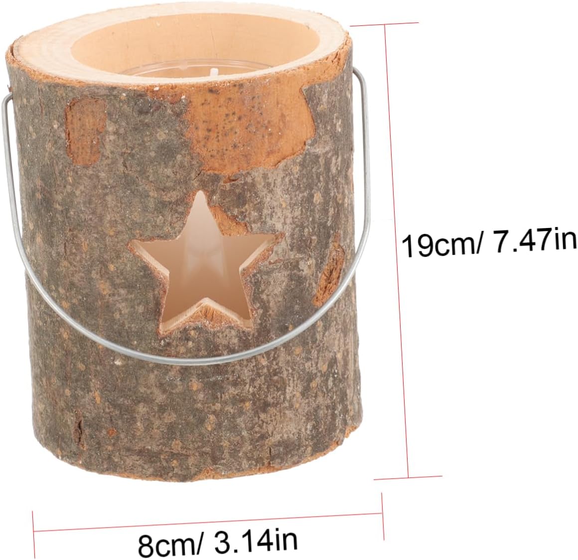 1pc Wooden Candle Holders Rustic Candlestick for Christmas Table Decor Unique Candleholder for Weddings Home Decoration and Festive Occasions