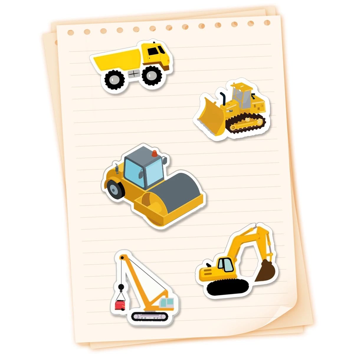Rollo Pegatinas Oficio Grúas para niños, Profession stickers, 1 Unidad - imagen 7
