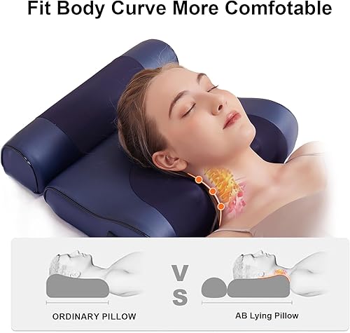 Miniatura 6 de Almohada masajeadora de cuello Shiatsu calentada, masajeador eléctrico 4D para cuello, espalda, hombros y piernas con intensidad ajustable, ideal