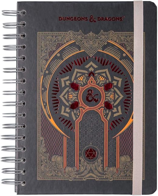 Official Dungeons & Dragons A5 Notebook - Bullet Journal - Notebooks A5 - Notepads A5 - A5 Notepad - Dotted Bullet Journal - A5 Dotted Notebook - Sketchbook A5