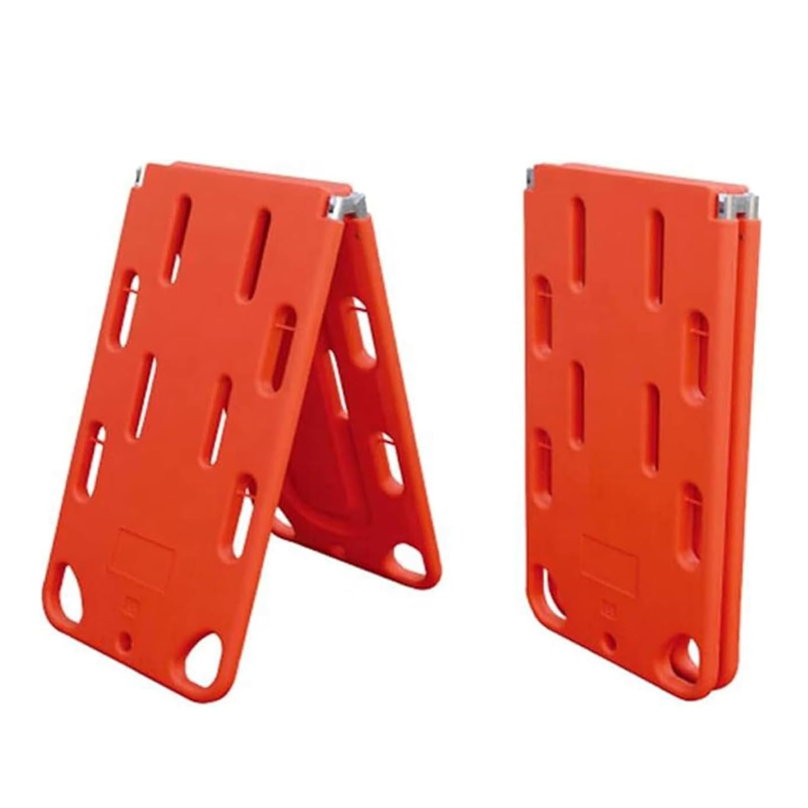 Faltbare Spineboard-Trage - Leichtes, tragbares, wasserabweisendes Spineboard mit 3 verstellbaren Gurten für Rettungssanitäter/Krankenwagen - Strapazierfähiger PE-Kunststoff, Orange, 74"x20"x2",
