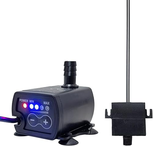 Bomba de sumidero pequeña automática con sensor de nivel de agua, altura de drenaje de 13 pies con control de flujo de 4 niveles, mini bomba de