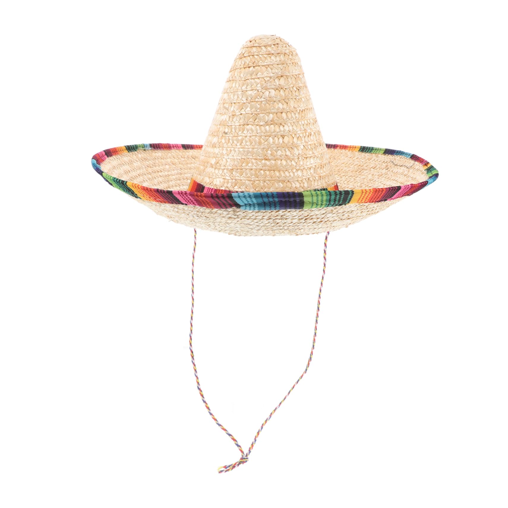 Sombrero Mexicano Beige de con Adorno para Adultos y Accesorio de Fiesta de Disfraz para Celebraciones al Aire