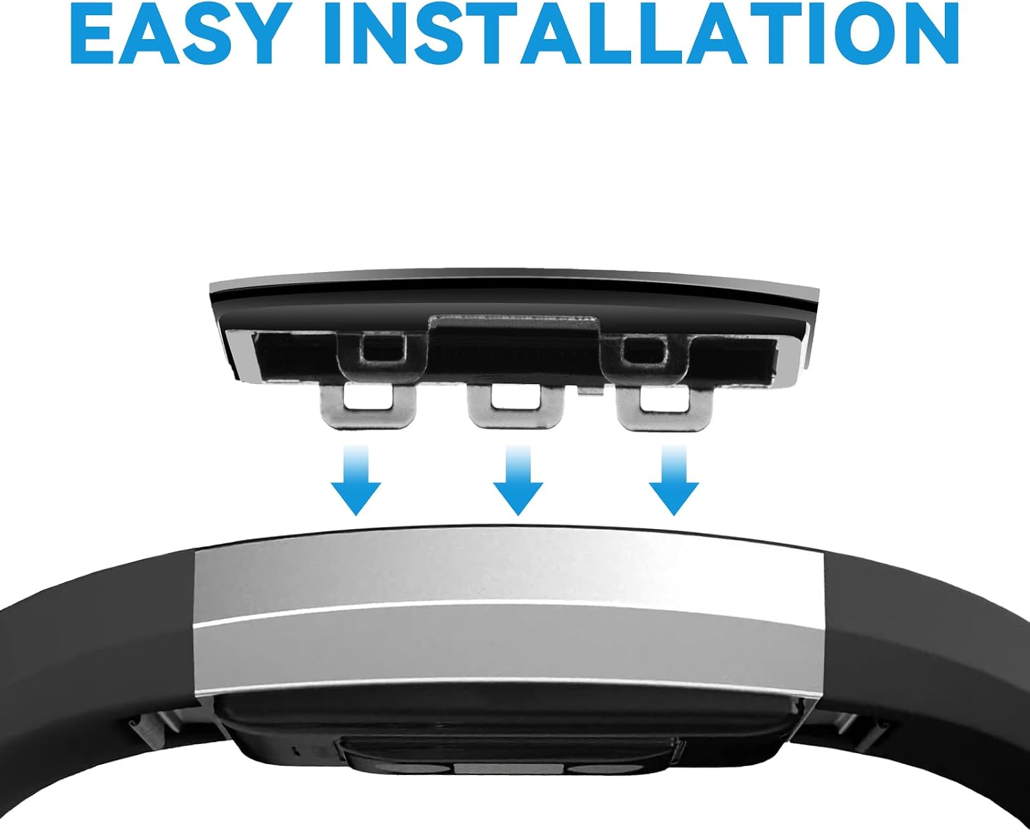 Watch Cover LCD Display Replacement for Charge 2 Black.